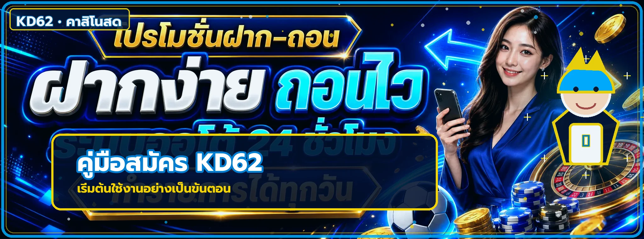 KD62 สมัครอย่างไร คู่มือเปิดบัญชีและตั้งค่าปลอดภัย
